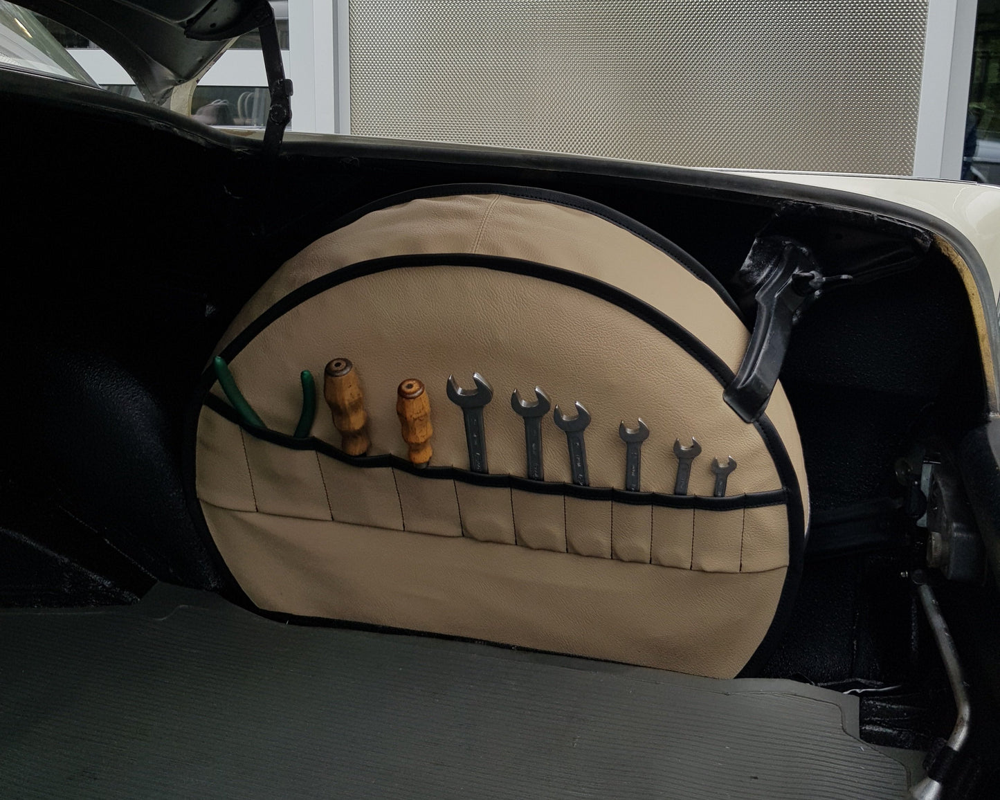 Reserveradabdeckung / Reserveradhülle Mercedes Benz 190SL W121 Braun