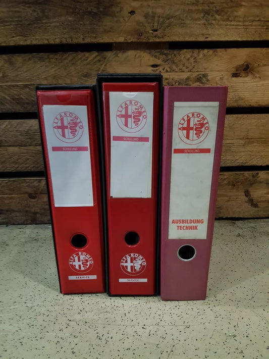 Alfa Romeo 156 training documents of various assemblies for automotive mechatronics