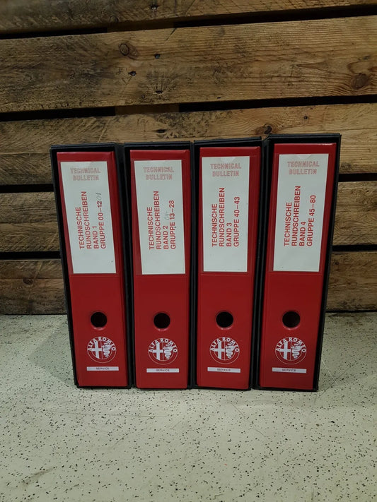 Alfa Romeo Technical Bulletin as a set ca. 1989-1995