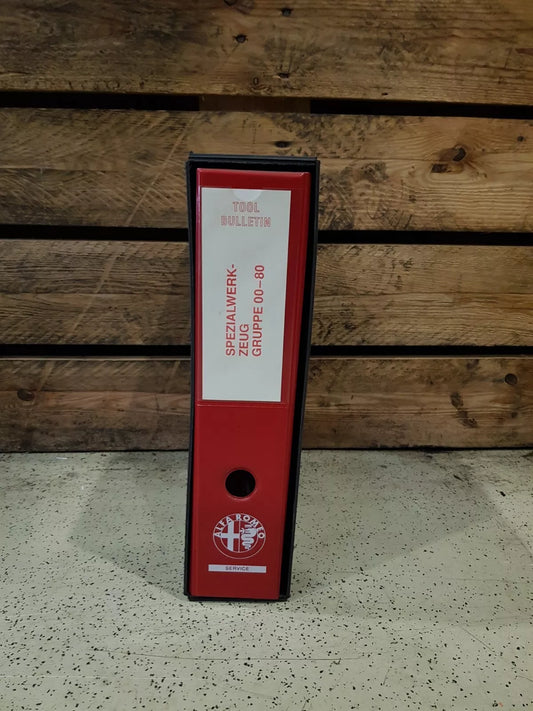 Alfa Romeo information about specialty tools ca. 1990-1992