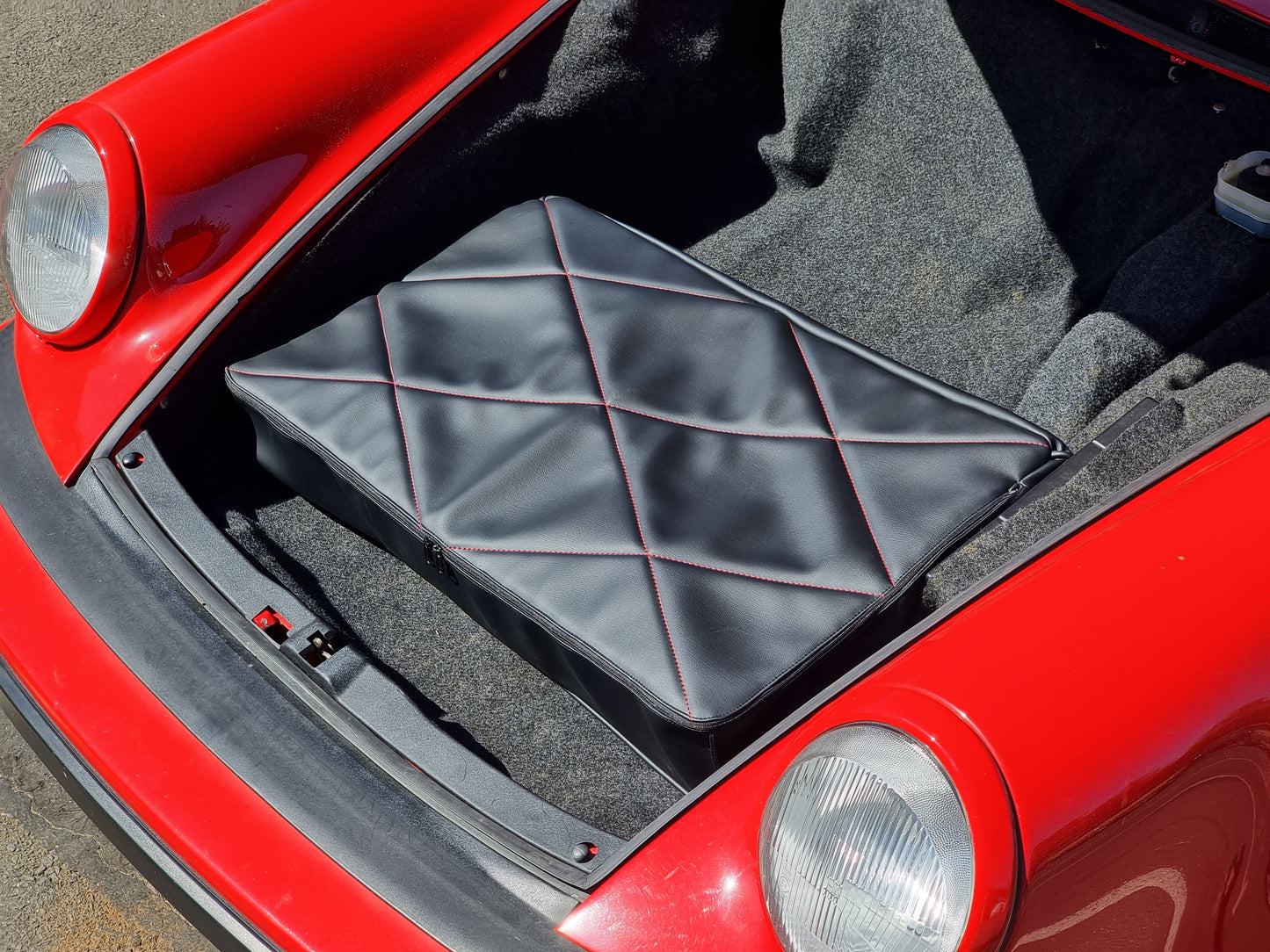 Case for the Targa Roof of Porsche 911, 912, 964, G-Model Decorative Stitching in Body Color